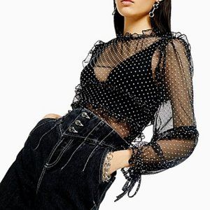 Topshop Corset Mom Jeans size 24 NWT